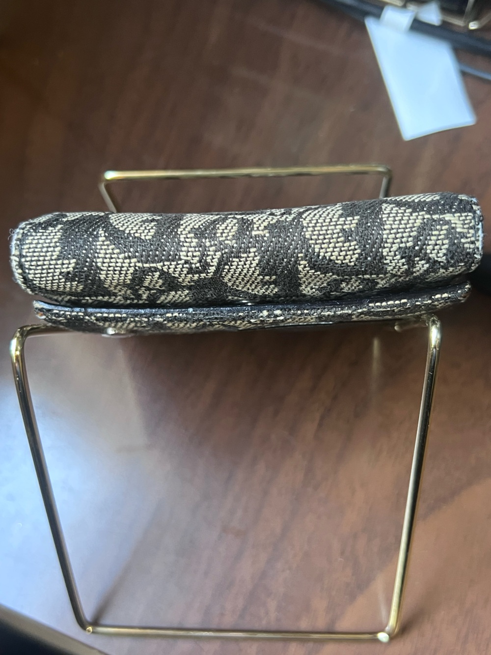 Dior Vintage Monogram Compact Wallet with COA - Picture 13 of 16